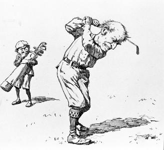 Untitled, from the Golfer's Alphabet (Angry Golfer and Sniggling Caddy)
