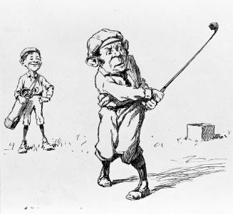 Untitled, from the Golfer's Alphabet (Golfer with Large Ears)