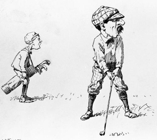 Untitled, from the Golfer's Alphabet (Impatient Golfer)