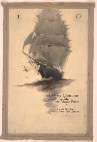 Rigger; Illustration for Christmas Card