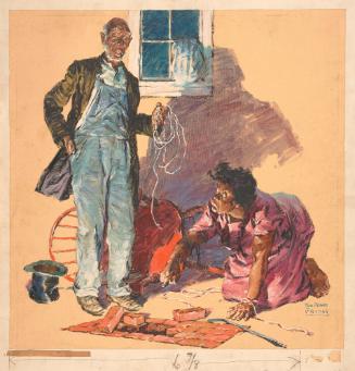 Illustration for "Money in the Sack" by Roark Bradford