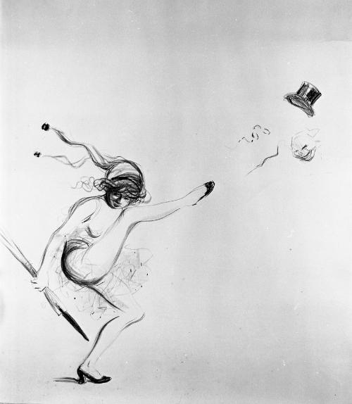 Girl Kicking a Hat