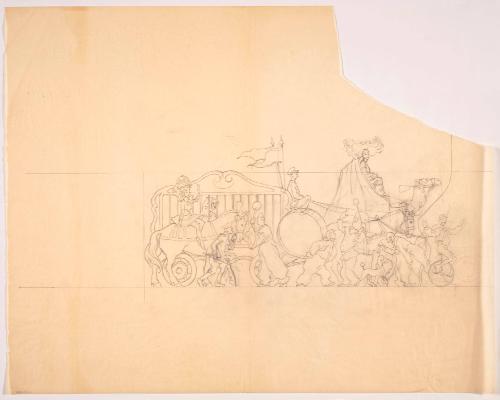 Section of the Circus (Design for Carolina Inn Sculpture)