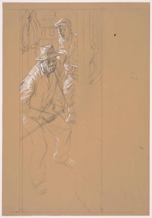 Preparatory Sketch for Illustration for "Brother Emory and The Bishop" by Nick Boddie Williams