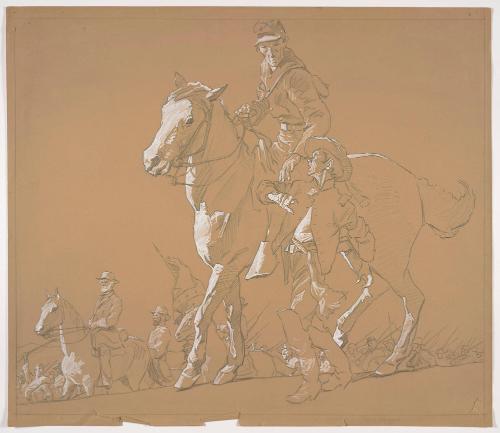 Preparatory Sketch for Illustration for "Road to Gettysburg" by James Street