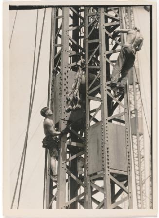 Construction Workers Building the Empire State Building