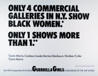 Only 4 commercial galleries in NY show black women, from Portfolio Compleat
