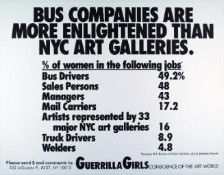 Bus companies are more enlightened than NYC art galleries, from Portfolio Compleat
