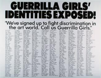 Guerrilla Girls' identities exposed!, from Portfolio Compleat