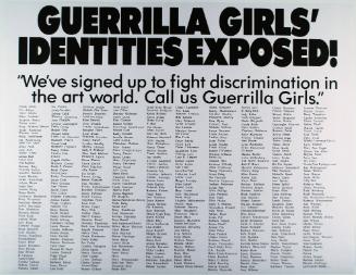 Guerrilla Girls' identities exposed!, from Portfolio Compleat