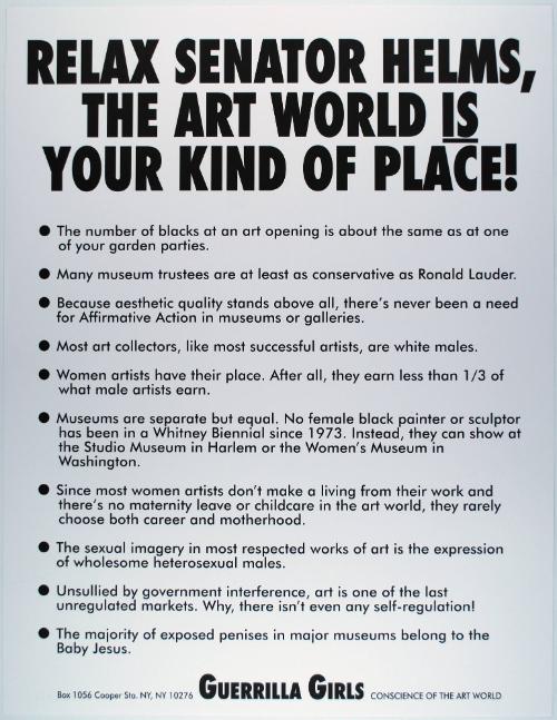 Relax Senator Helms, the art world is your kind of place!, from Portfolio Compleat