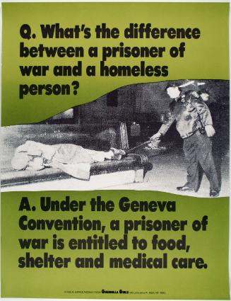 What's the difference between a prisoner of war and a homeless person?, from Portfolio Compleat