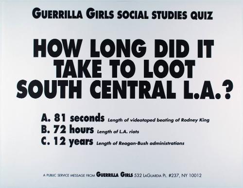 How long did it take to loot South Central L.A?, from Portfolio Compleat