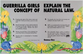 Guerrilla Girls explain the concepts of natural law, from Portfolio Compleat