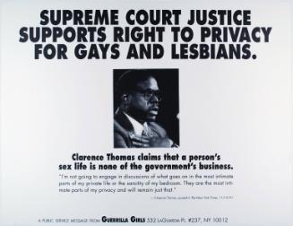 Supreme Court Justice supports right to privacy for gays and lesbians, from Portfolio Compleat