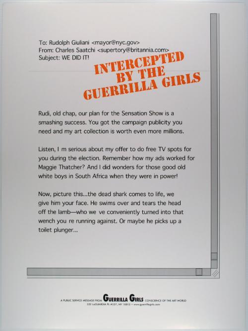 Intercepted by the Guerrilla Girls, from Portfolio Compleat