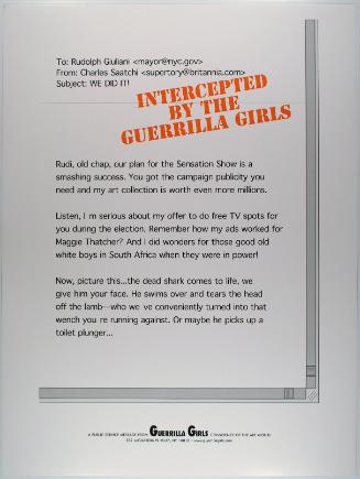 Intercepted by the Guerrilla Girls, from Portfolio Compleat