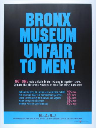 Bronx Museum Unfair to Men, from Portfolio Compleat