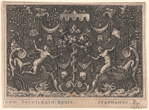 Ornament Designs with Scenes from the Book of Genesis, 1. The Temptation of Adam and Eve