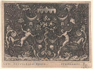 Ornament Designs with Scenes from the Book of Genesis, 1. The Temptation of Adam and Eve