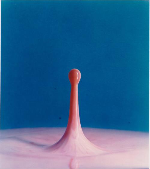 Cranberry Juice Into Milk, from Harold Edgerton: Ten Dye Transfer Photographs