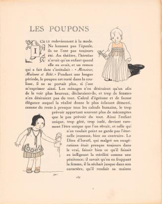 From "la Gazette Du Bon Ton": Pages 257-260: "les Poupons"