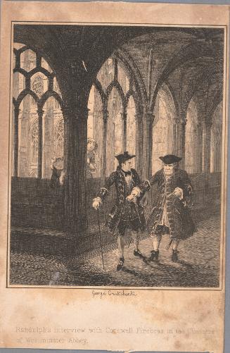 Randolph's Interview with Cordwell Firebras in the Cloister of Westminster Abbey, from for Miscellaneous Scraps
