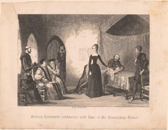 Bishop Gardner's Conference with Jane in the Beauchamp Tower, from for Miscellaneous Scraps