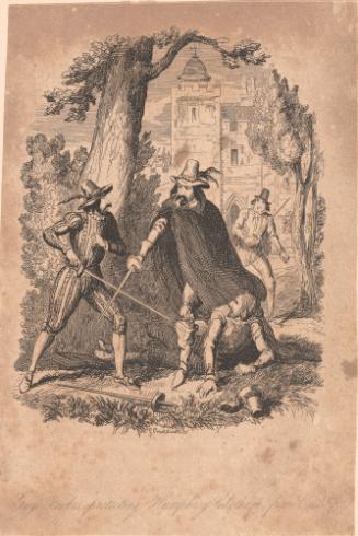 Guy Fawkes Protecting Humphrey Chetham from Catesby, from for Miscellaneous Scraps