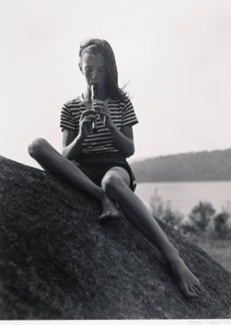 Girl Playing Recorder, Camp Treetops