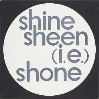 Shine Sheen (i.e.) Shone, from Balloons for Moonless Nights