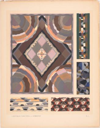 Decorative Designs, plate 7 from Nouvelles Variations: Soixante-Quinze Motifs Décoratifs en Vingt Planches