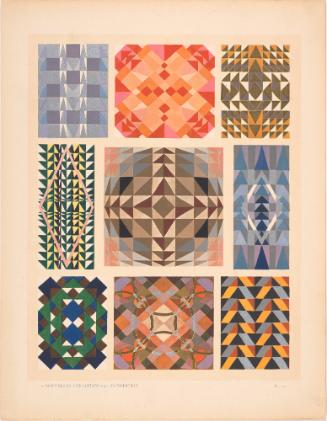 Decorative Designs, plate 13 from Nouvelles Variations: Soixante-Quinze Motifs Décoratifs en Vingt Planches
