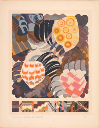 Decorative Designs, plate 14 from Nouvelles Variations: Soixante-Quinze Motifs Décoratifs en Vingt Planches