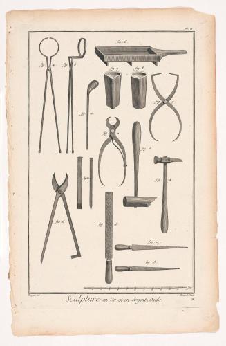 Sculpture in Gold and in Silver, Tools from the Encyclopédie