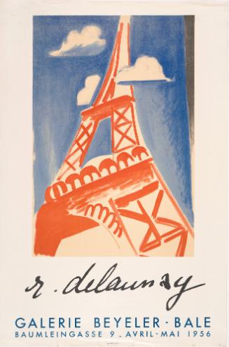 Poster:  R. Delaunay, Galerie Beyeler-bale