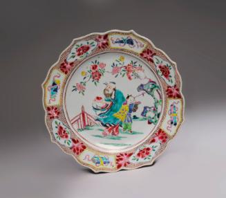 Plate with Scalloped Rim