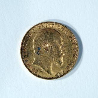 Coin (Unknown Denomination) with Profile Portrait of Edward VII (obverse) and St. George Slaying Dragon (reverse)