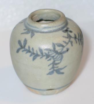 Jar with Plant Motif