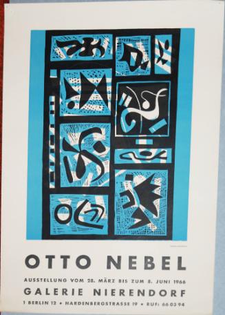 Exhibition Poster for Otto Nebel at Galerie Nierendorf