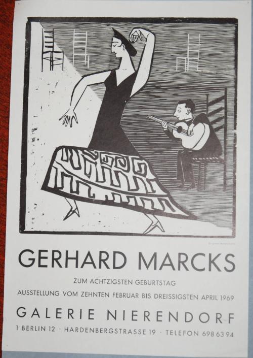 Exhibition Poster for Gerhard Marcks at Galerie Nierendorf