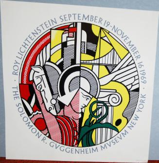 Exhibition Poster for Roy Lichtenstein at The Solomon R. Guggenheim Museum