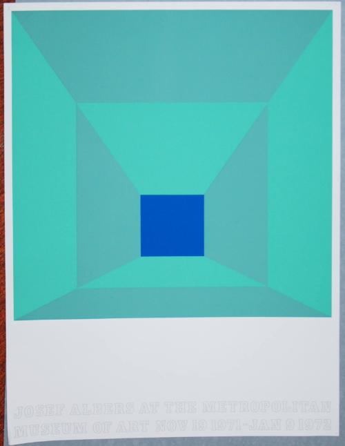 Exhibition Poster for Josef Albers at the Metropolitan Museum of Art