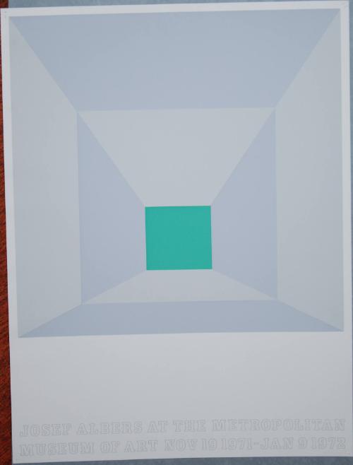 Exhibition Poster for Josef Albers at the Metropolitan Museum of Art