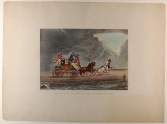 The Mail Coach in a Thunderstorm on Newmarket Heath