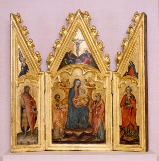 Enthroned Madonna and Child with Saints
