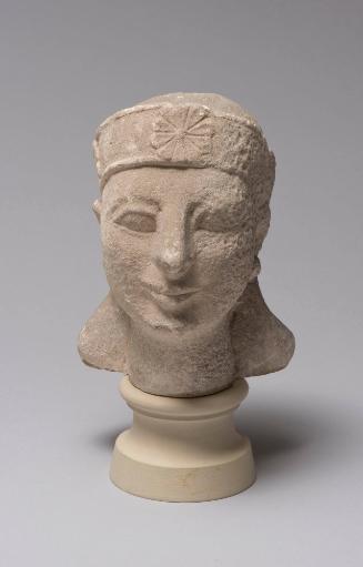 Head with Rosette Diadem from a Male Votary with "Cypriot Shorts"