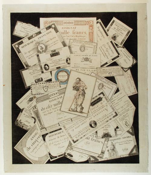 Trompe L'oeil of Paper Money and Other Printed Financial Ephemera