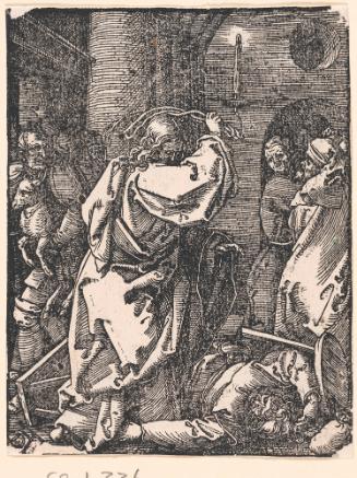 Christ Expelling the Money Vendors from the Temple, from the Small Woodcut Passion