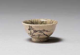 Sake Cup with Horse Decoration